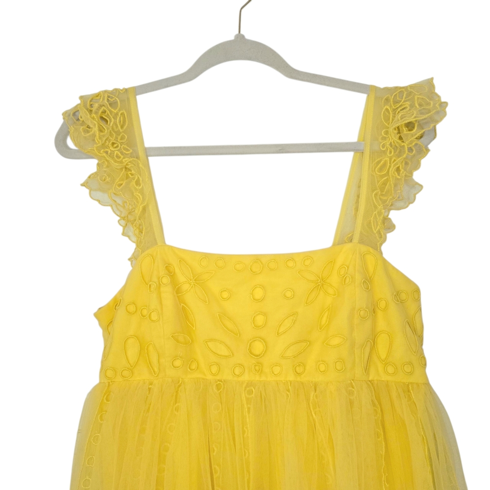 Let Me Be By Anthropologie Eyelet Tulle Mini Dress - Picture 5 of 9